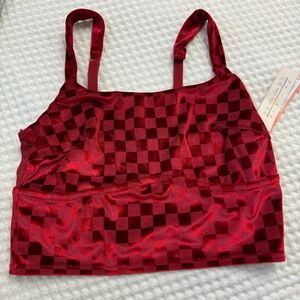 velvet crop top